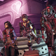 Borderlands 3 characters sitting at a bar, a pink heart in the background